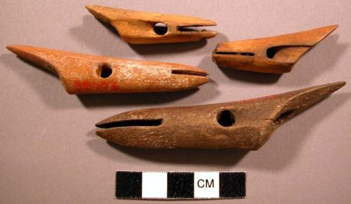 Parts of harpoon heads