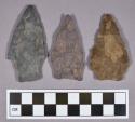 Chipped stone, projectile points, stemmed, includes jasper