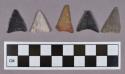 Chipped stone, projectile points, triangular