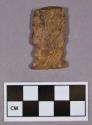Chipped stone, projectile point fragment, double side-notched base