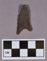 Chipped stone, projectile point, triangular, concave base