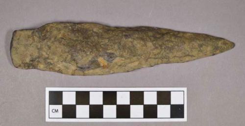 Chipped stone, projectile point, stemmed