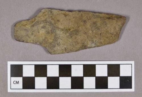 Chipped stone, projectile point, stemmed