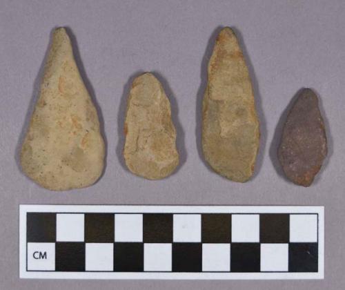 Chipped stone, bifaces and projectile points