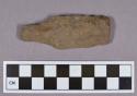 Chipped stone, projectile point fragment, stemmed