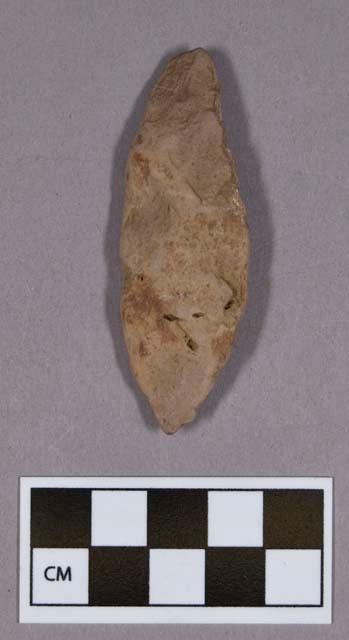 Chipped stone, projectile point, lanceolate