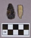 Chipped stone, projectile points, leaf-shaped