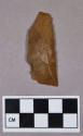 Chipped stone, unifacial edged tool, utilized flake, jasper