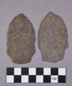 Chipped stone, projectile points, stemmed