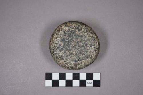 Ground stone, grinding stone, disk-shaped