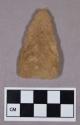 Chipped stone, projectile point, triangular, quartz