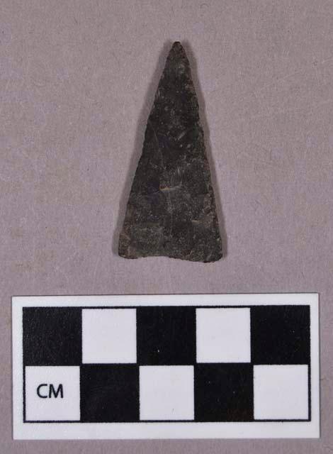 Chipped stone, projectile point, triangular