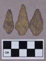 Chipped stone, projectile points, contracting-stemmed