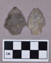 Chipped stone, projectile points, stemmed