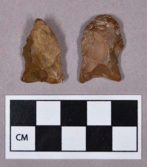 Chipped stone, projectile points, stemmed