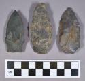 Chipped stone, projectile points, one stemmed