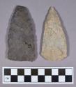 Chipped stone, projectile points, triangular