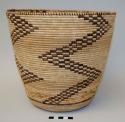 Oval basket, narrow fret pattern