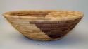 Deep bowl-shaped basket