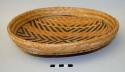 Twill-plaited single-weave bowl