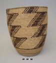 Medium oval basket with fret pattern