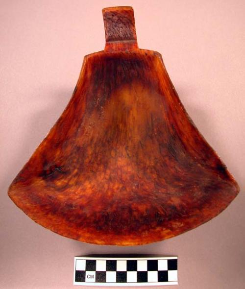 Dish used for dipping from a pot - made from skull of musk ox