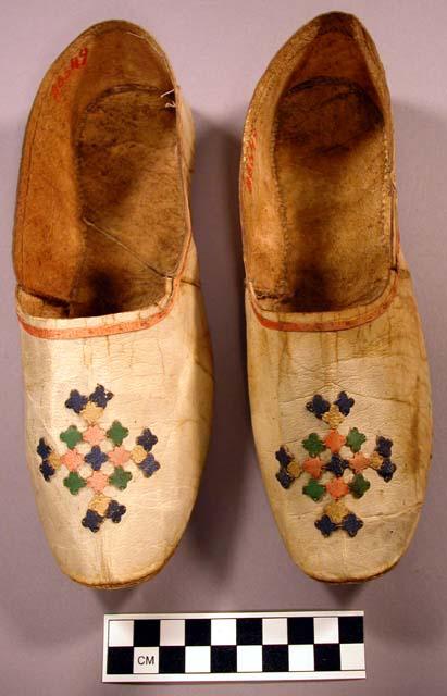 Woman's sealskin slippers or moccasins.