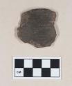 Ceramic, earthenware body sherd, cord-impressed, shell-tempered