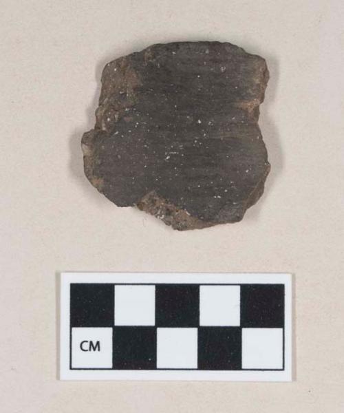 Ceramic, earthenware body sherd, cord-impressed, shell-tempered