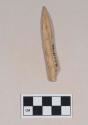 Worked animal bone awl fragment