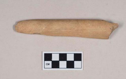 Animal bone, utilized, possible chisel, fragment