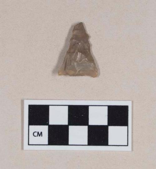 Chipped stone, projectile point, triangular