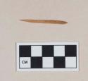 Worked animal bone perforator fragment, likely needle