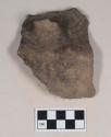 Ceramic, earthenware body sherd with handle attachment, incised, Ramey design, cord-impressed, shell-tempered