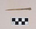 Animal bone needle.