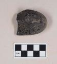 Worked cannel coal fragment