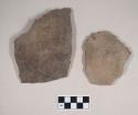 Ceramic, earthenware body sherds, cord-impressed, shell-tempered