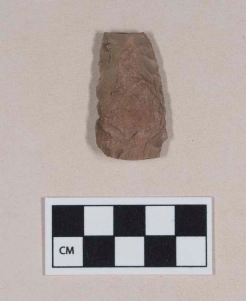 Chipped stone, projectile point fragment, stemmed