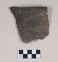 Ceramic, earthenware rim sherd, undecorated, shell-tempered