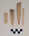 Worked animal bone awl fragments