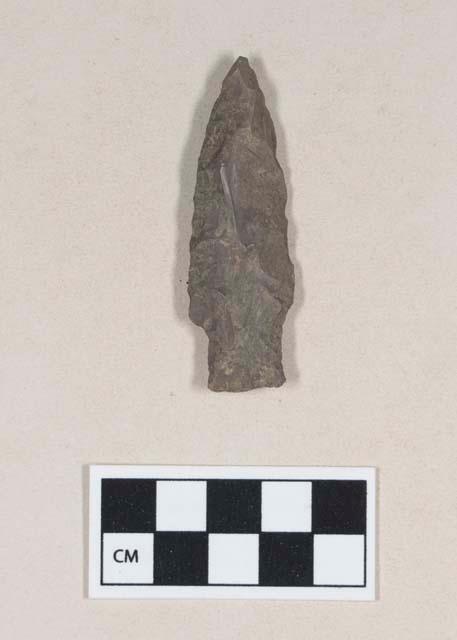 Chipped stone, projectile point, stemmed