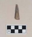 Chipped stone, projectile point, triangular, possible drill