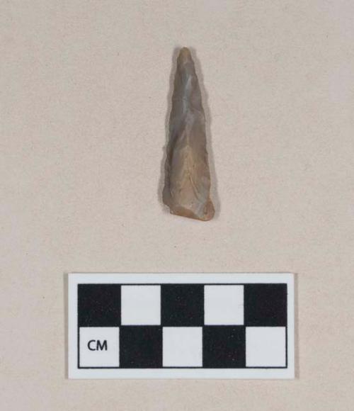 Chipped stone, projectile point, triangular, possible drill