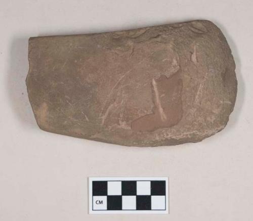 Ground stone, edged tool fragment, possible adze