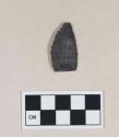 Chipped stone, projectile point, lanceolate, fragmented