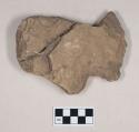 Chipped stone, bifacially worked object, possibly notched; two fragments crossmended with glue