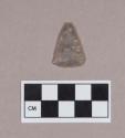 Chipped stone, projectile point, triangular