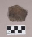 Ceramic, earthenware body sherd, undecorated, grit-tempered