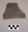 Ceramic, earthenware rim sherd, cord-impressed, shell-tempered