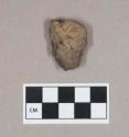 Ceramic, earthenware complete profile, partial vessel, miniature vessel or pinch pot; possible mud dauber nest fragment